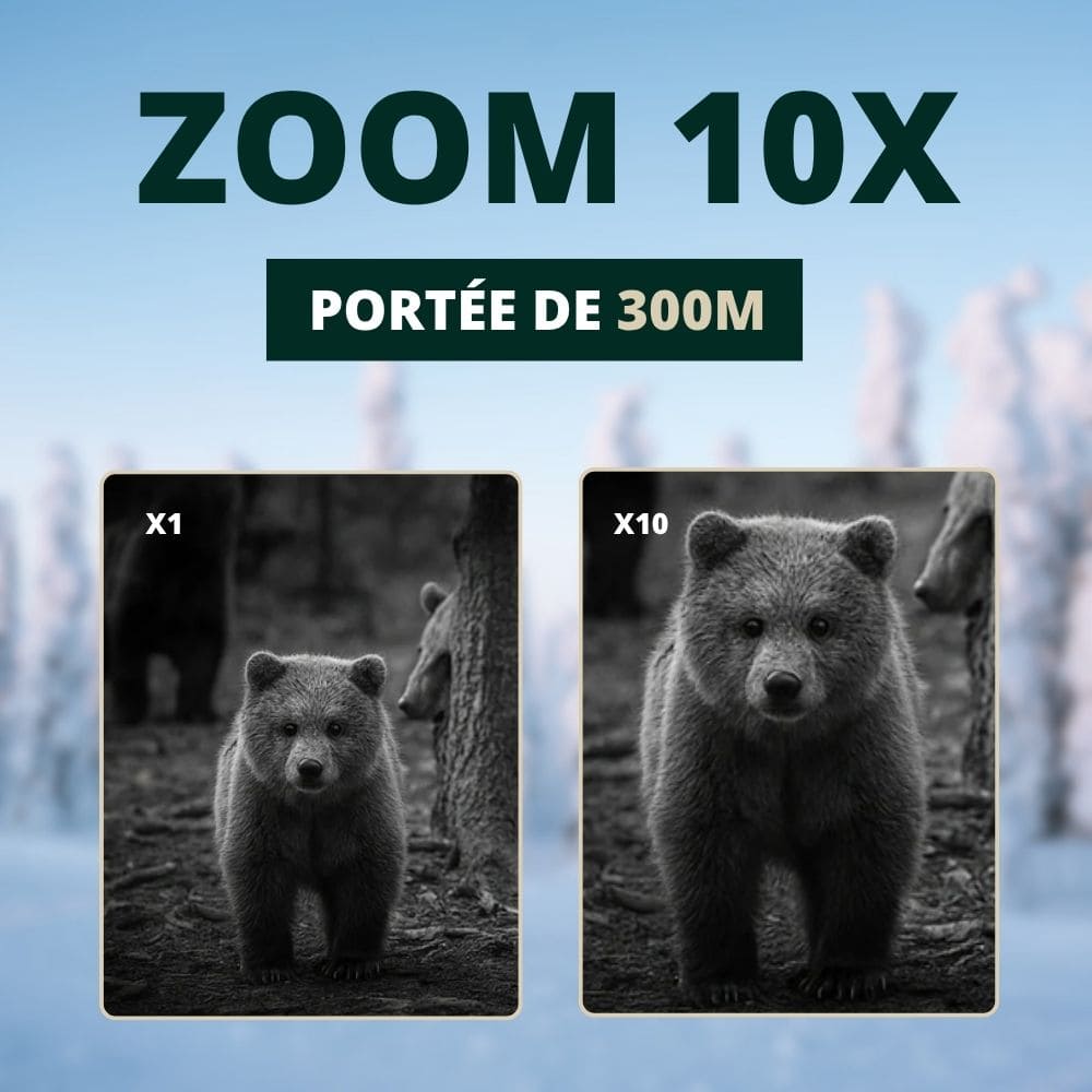 Jumelles Vision Nocturne 4K, Zoom 5X & Batterie Longue Durée