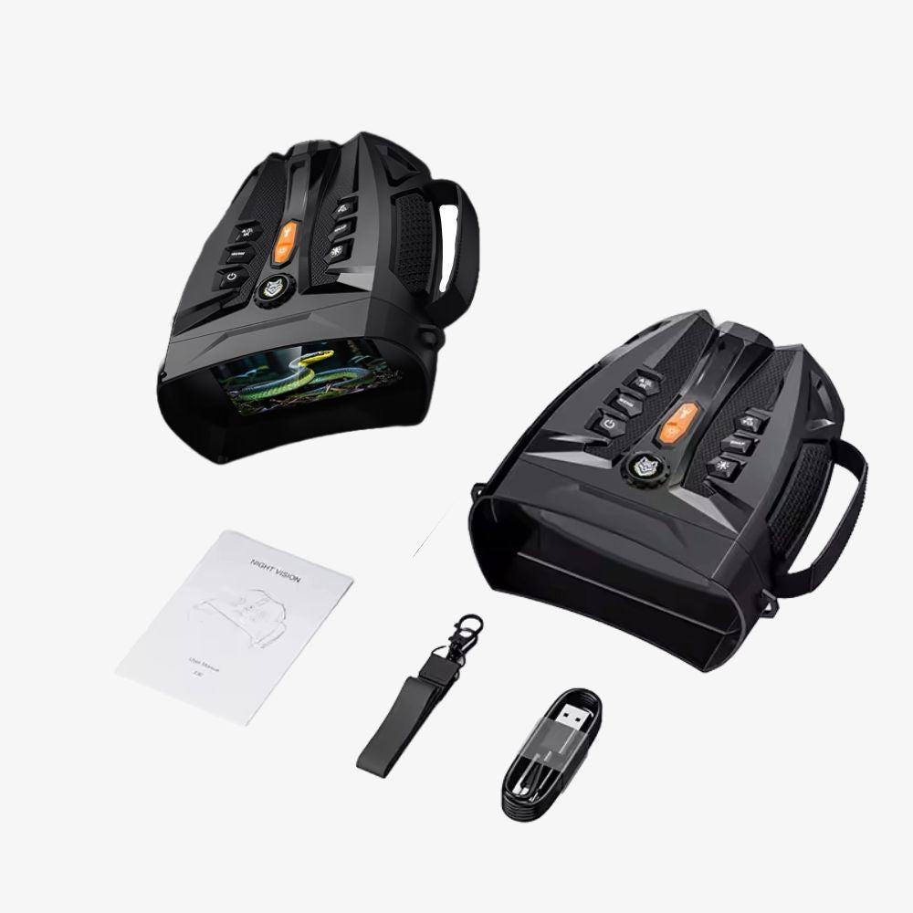 Jumelles Vision Nocturne 4K, Zoom 10X & Batterie Longue Durée