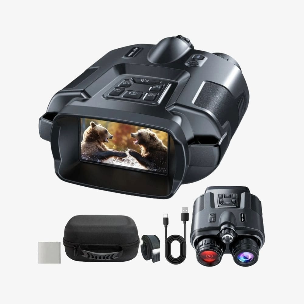 Jumelles vision nocturne 4K et batterie longue durée
