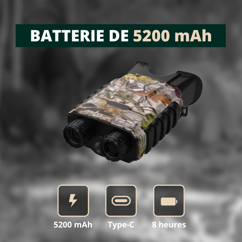 Jumelles Vision Nocturne HD, Zoom 12X & Batterie longue durée