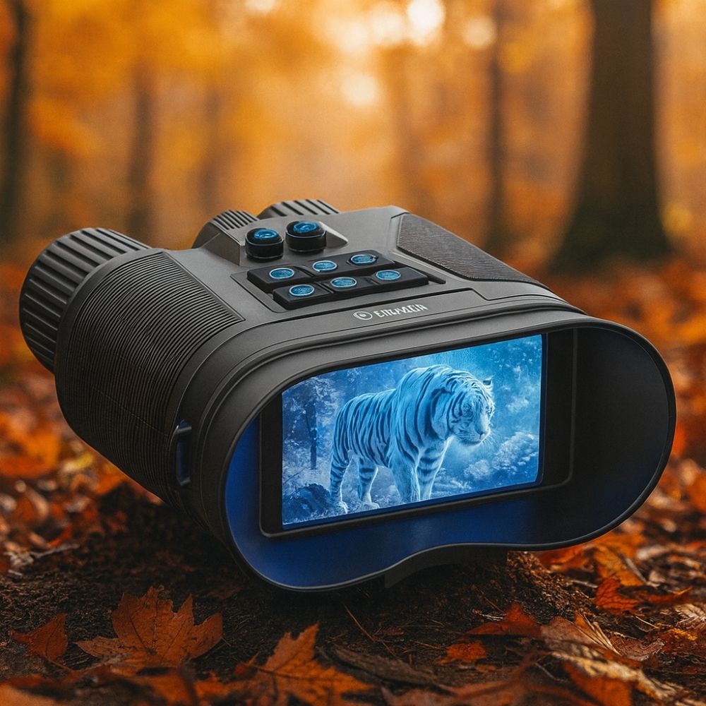 Jumelles Vision Nocturne 4K, Zoom 8X & Batterie Longue Durée, Waterproof