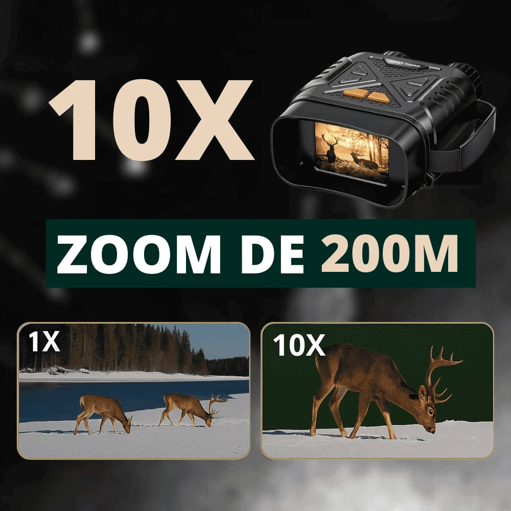 Jumelles vision nocturne HD avec écran intégré