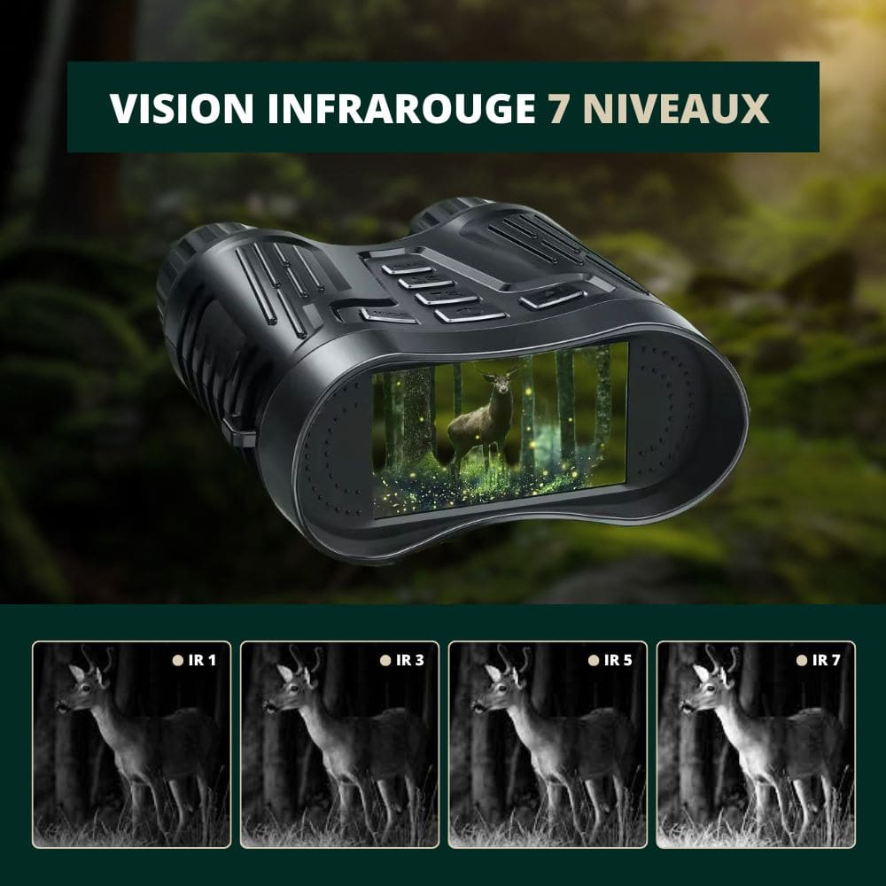 Jumelles vision nocturne 4K avec enregistrement vidéo