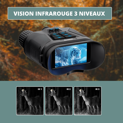Jumelles Vision Nocturne 4K, Zoom 8X & Batterie Longue