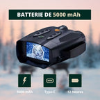 Jumelles Vision Nocturne 4K, Zoom 5X & Batterie Longue Durée