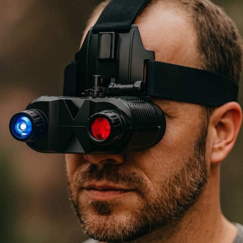 Jumelles Vision Nocturne serre-tête 1080P, Zoom 8X
