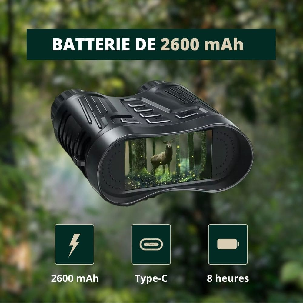 Jumelles vision nocturne 4K avec enregistrement vidéo