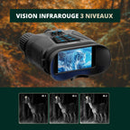 Jumelles Vision Nocturne 4K, Zoom 8X & Batterie Longue Durée, Waterproof