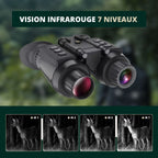 Jumelles Vision Nocturne Serre-Tête 4K, Zoom 8X, 300m, 4 modes de vision