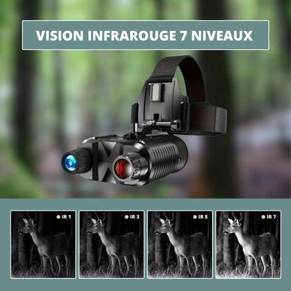 Jumelles Vision Nocturne serre-tête 1080P, Zoom 8X