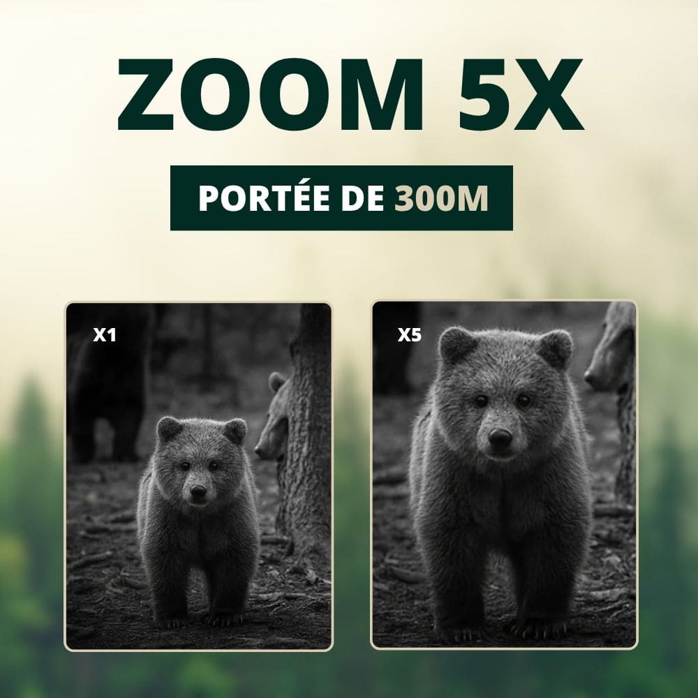 Monoculaire vision nocturne HD avec zoom 5X