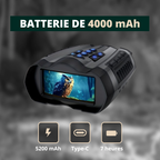 Jumelles Vision Nocturne 4K, Zoom 10X & Batterie longue durée