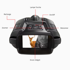 Jumelles vision nocturne 4K et batterie longue durée