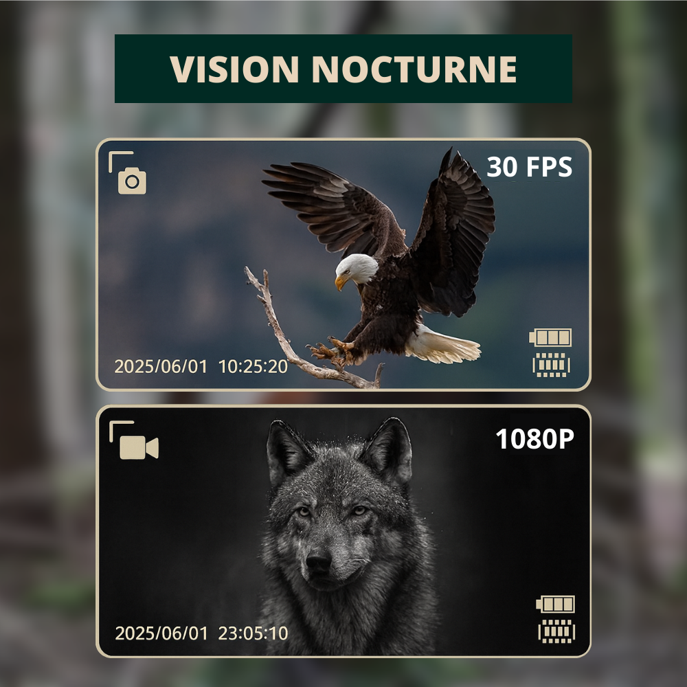 Monoculaire vision nocturne HD avec zoom 5X