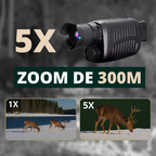 Monoculaire vision nocturne HD avec zoom 5X