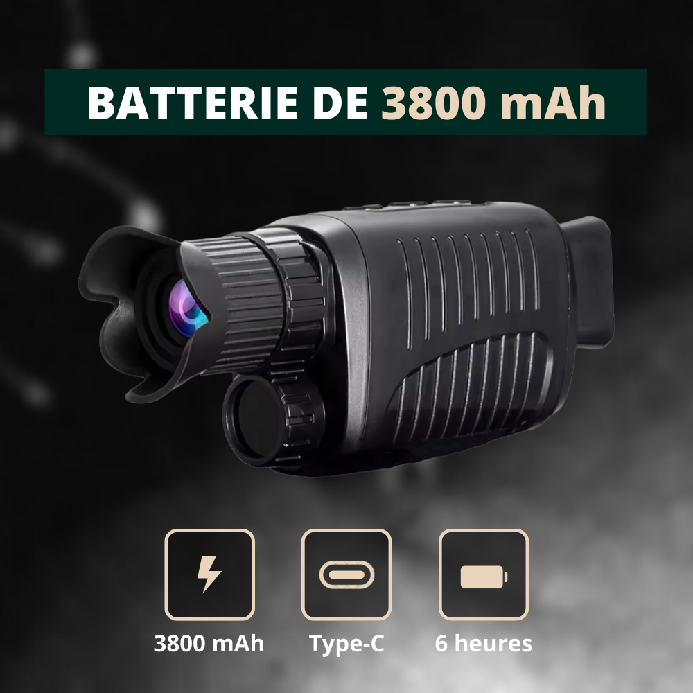 Monoculaire vision nocturne HD avec zoom 5X