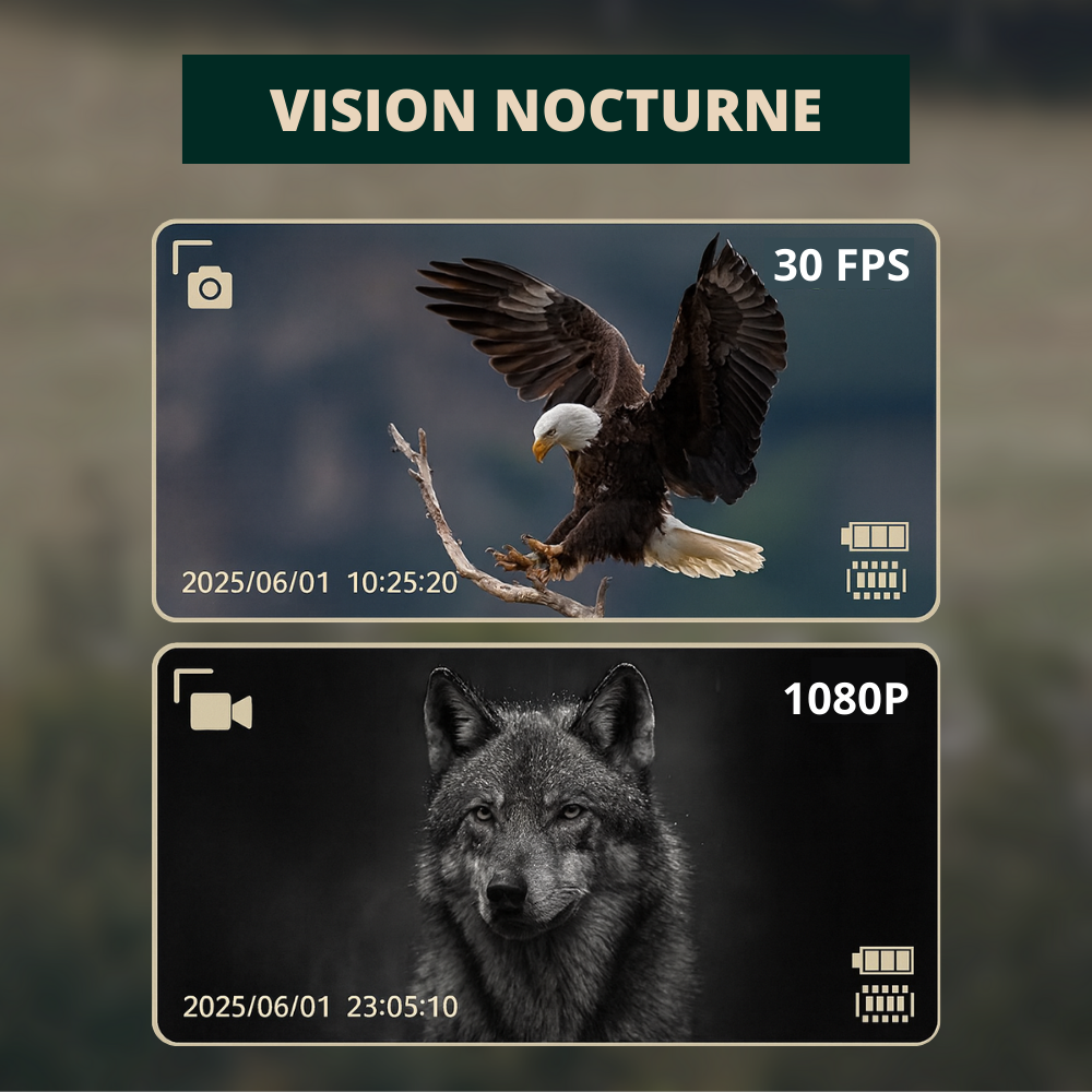 Jumelles vision nocturne HD avec écran intégré