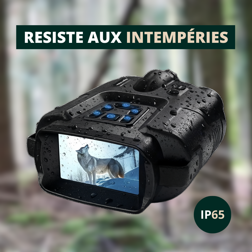 Jumelles vision nocturne 4K et batterie longue durée
