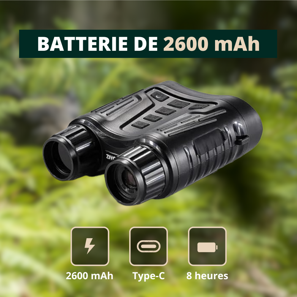 Jumelles vision nocturne 4K avec enregistrement vidéo