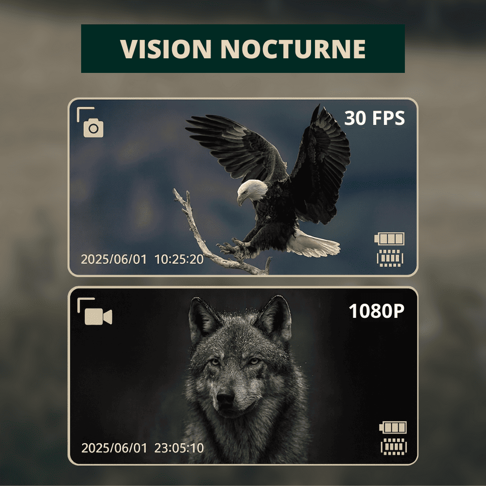 Jumelles vision nocturne HD avec écran intégré - Optique Sauvage