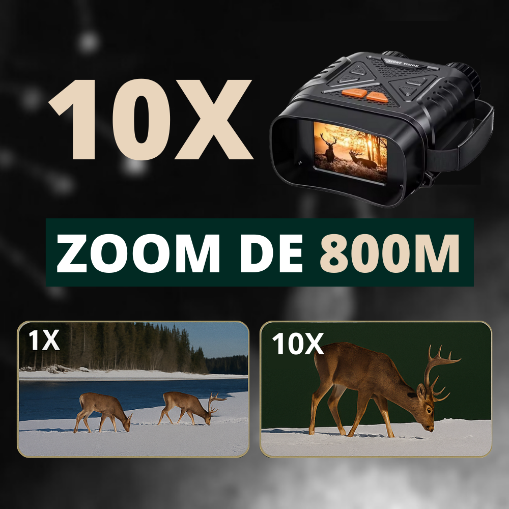 Jumelles vision nocturne HD avec écran intégré