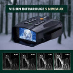 Jumelles Vision Nocturne 4K, Zoom 5X & Batterie Longue Durée