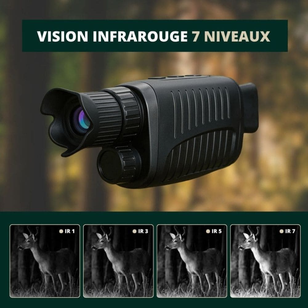 Monoculaire vision nocturne HD avec zoom 5X
