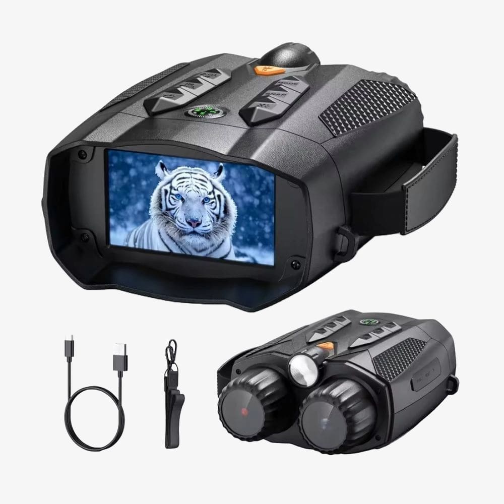 Jumelles Vision Nocturne 4K, Zoom 5X & Batterie Longue Durée